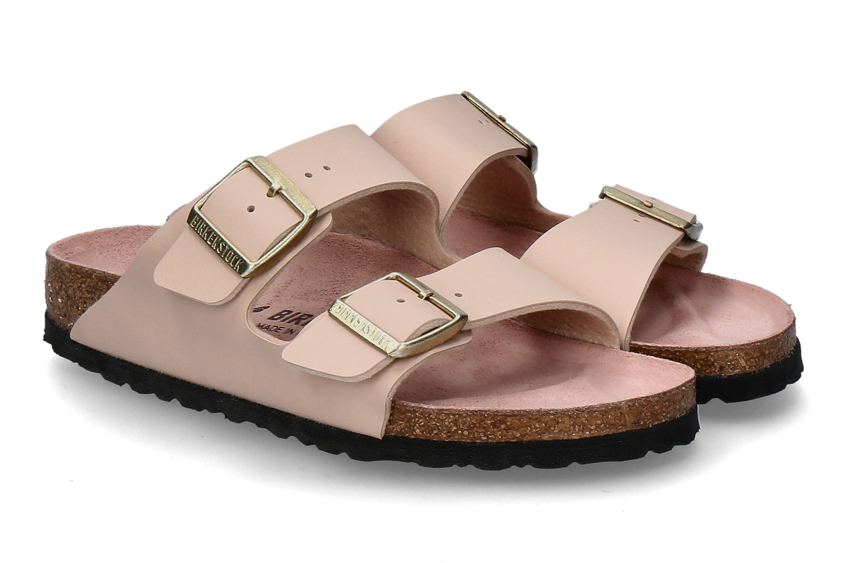 Birkenstock Damen- Pantolette ARIZONA BS TRIPLES- pink clay/ beige