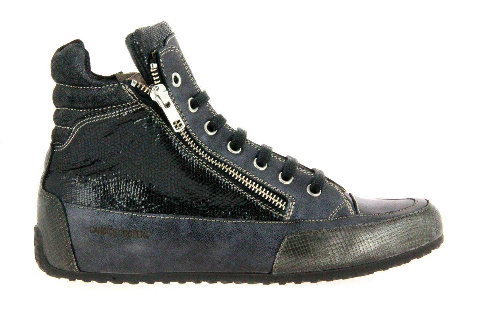 Candice Cooper Sneaker LION ZIP FISH NERO SUAREZ NERO (38)