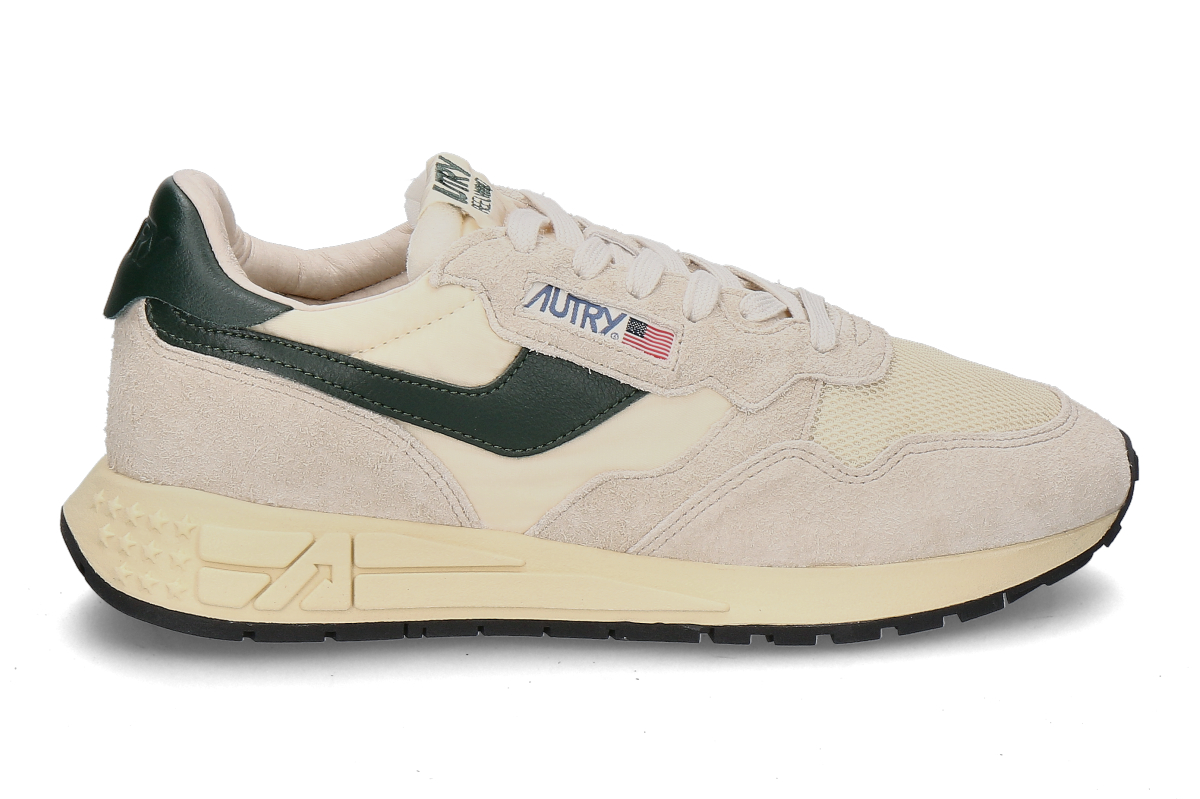 Autry Herren- Sneaker REELWIND SUEDE NYLON- ecru/mount