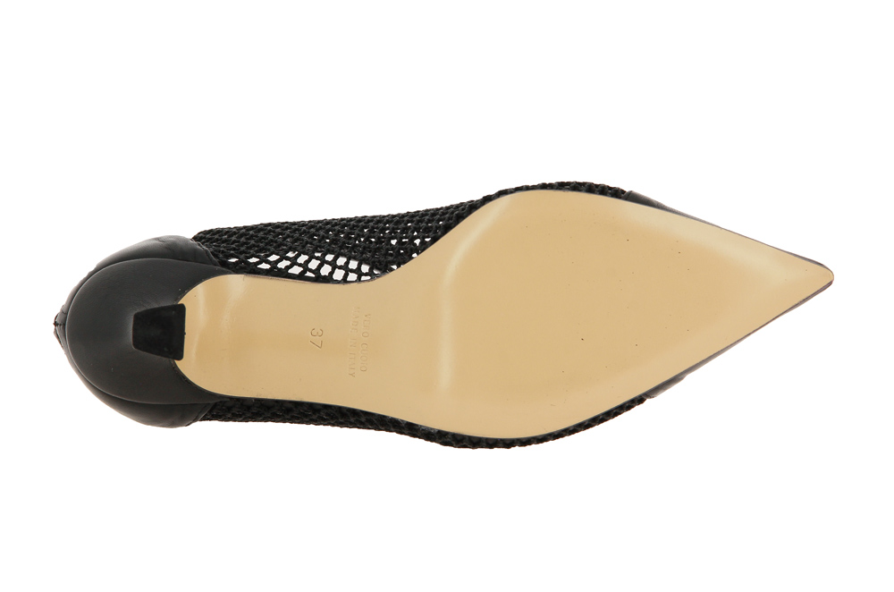 Bianca Di Sommerstiefelette FONDO CUOIO NAPPA NERO RETE JE8385
