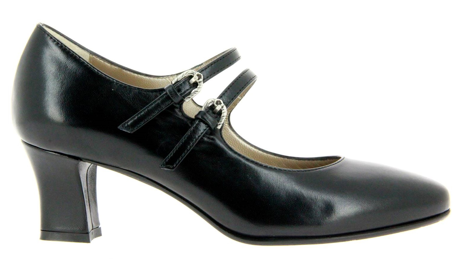 dirndl + bua Pumps ZIEGENNAPPA SCHWARZ (39½)