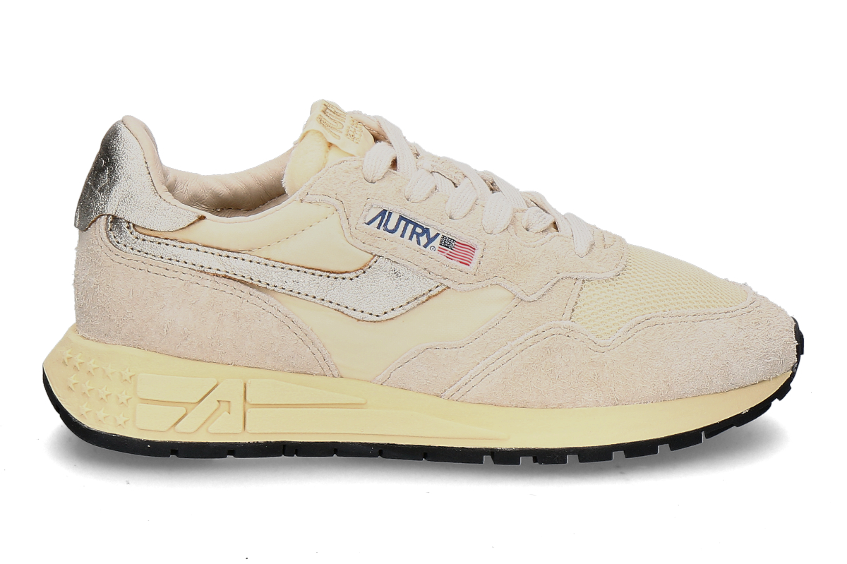 Autry Damen-Sneaker REELWIND SUEDE NYLON UT24- ecru/platin