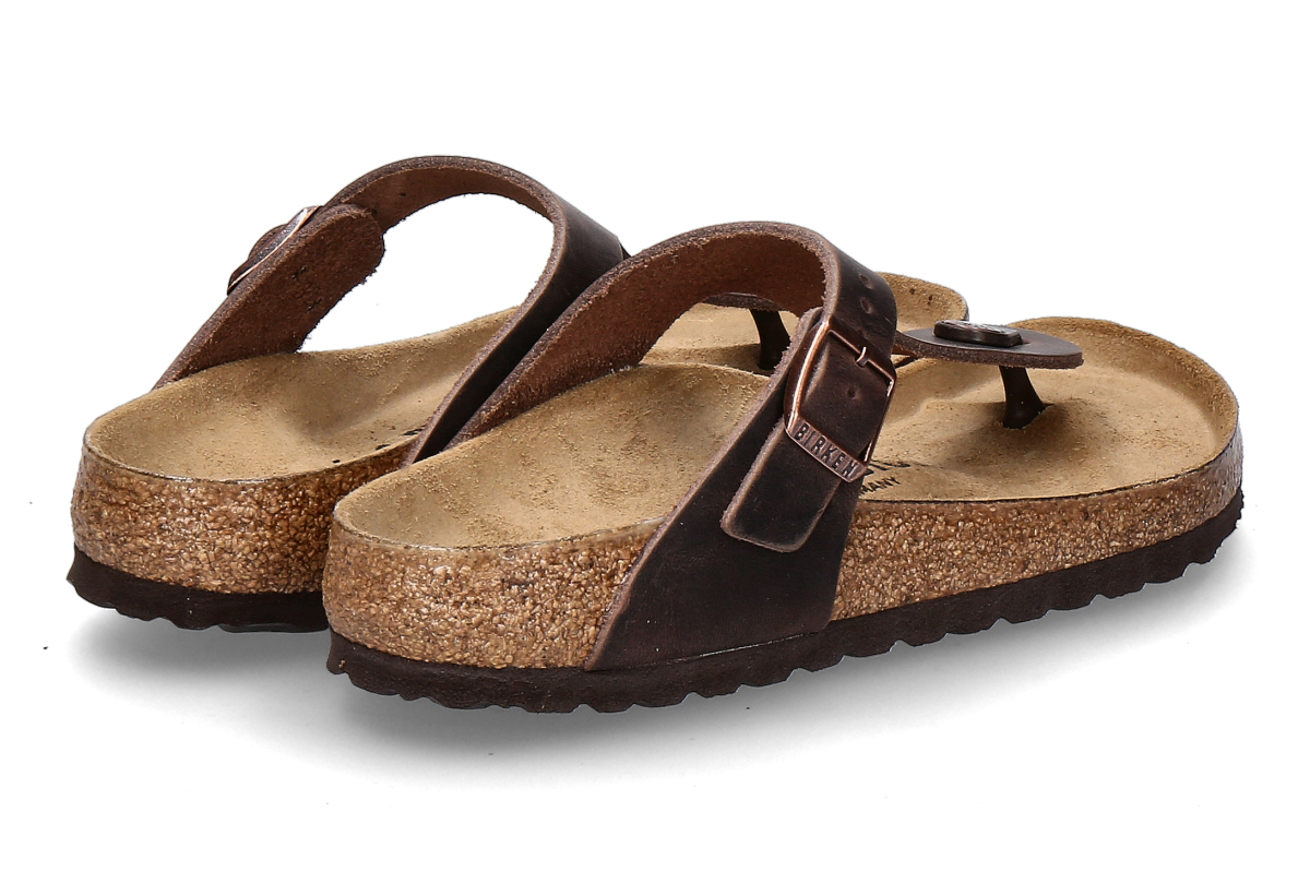 Birkenstock Pantolette GIZEH NORMAL NUBUK- habana_285300001_2
