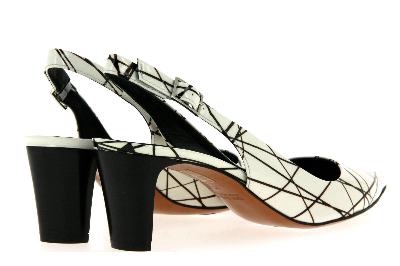 De Robert Slingpumps POLLOK VERNICE BIANCO  (38)
