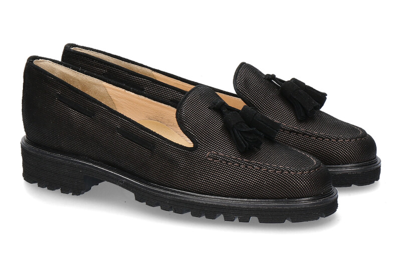 Brunate Slipper TANK MONDS MORO CAMOSCIO NERO (41) Brunate Slipper TANK MONDS MORO CAMOSCIO NERO (41)