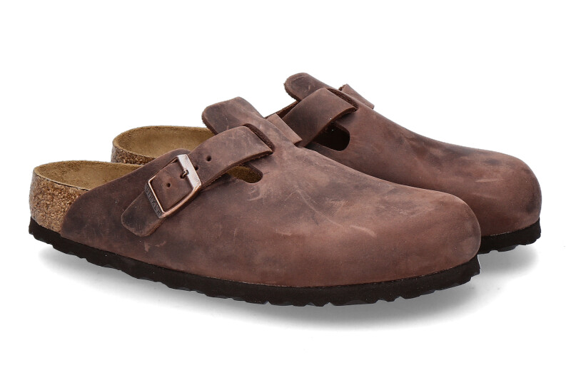 Birkenstock Clogs BOSTON NORMAL naturleder habana