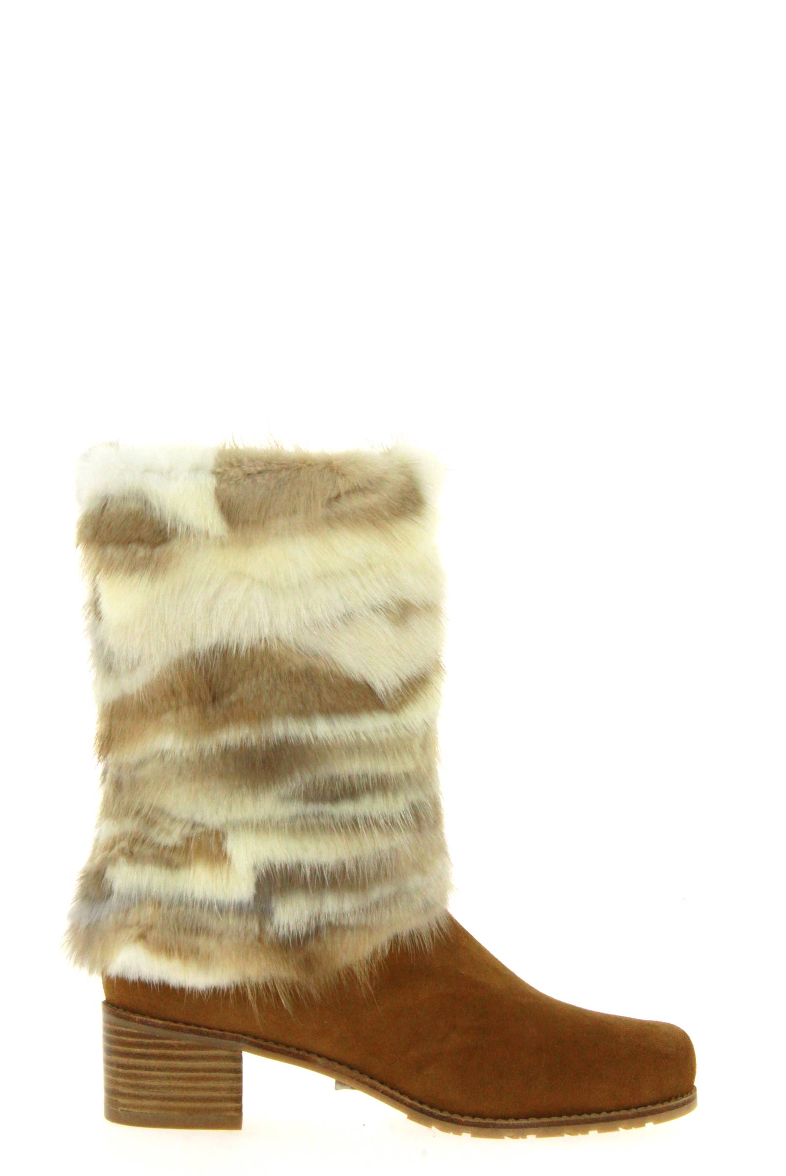 Stuart Weitzman Stiefel gefüttert BLIZZARD CAMEL MINKMANIA  (38)