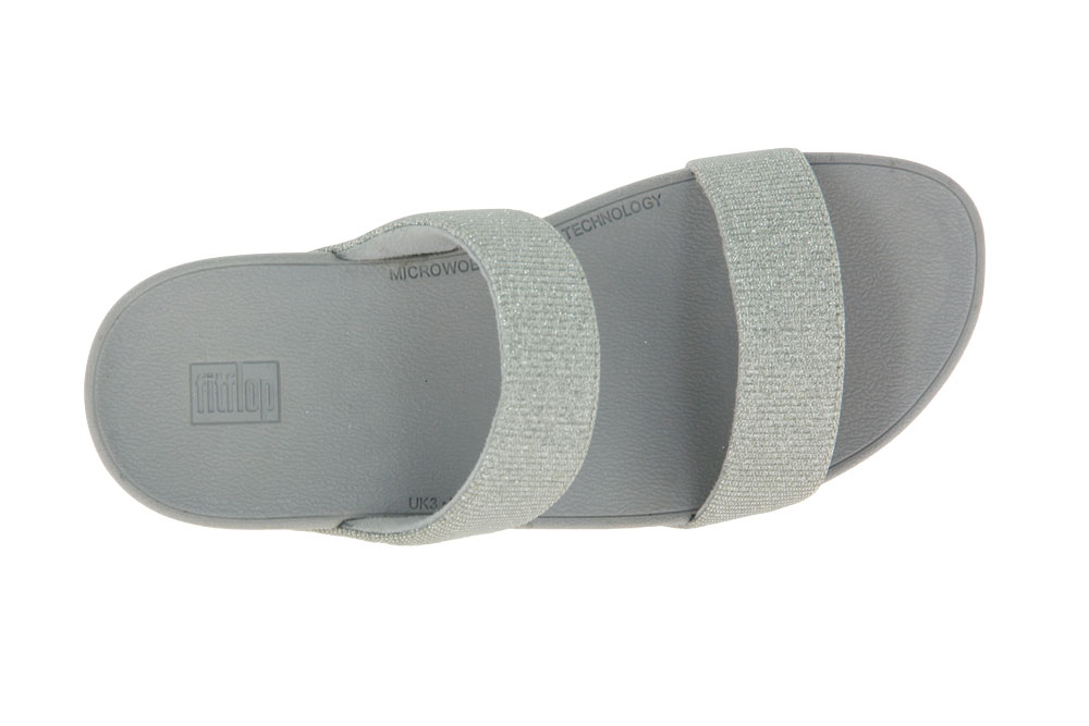 Fitflop Pantolette LOTTIE GLITZY SLIDE SILVER (40)