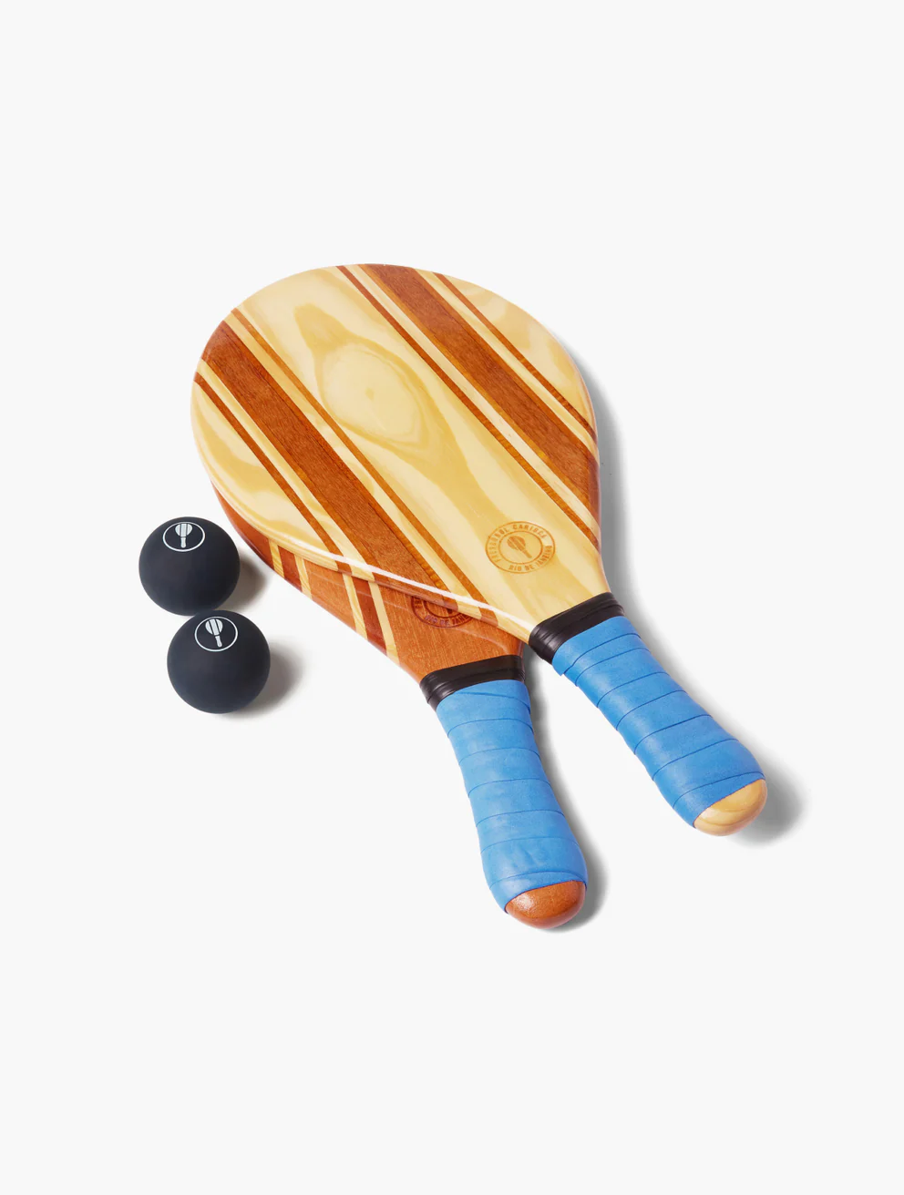 Frescobol Carioca Tennisschläger LEBLON BEACH BAT SET- blue/blau