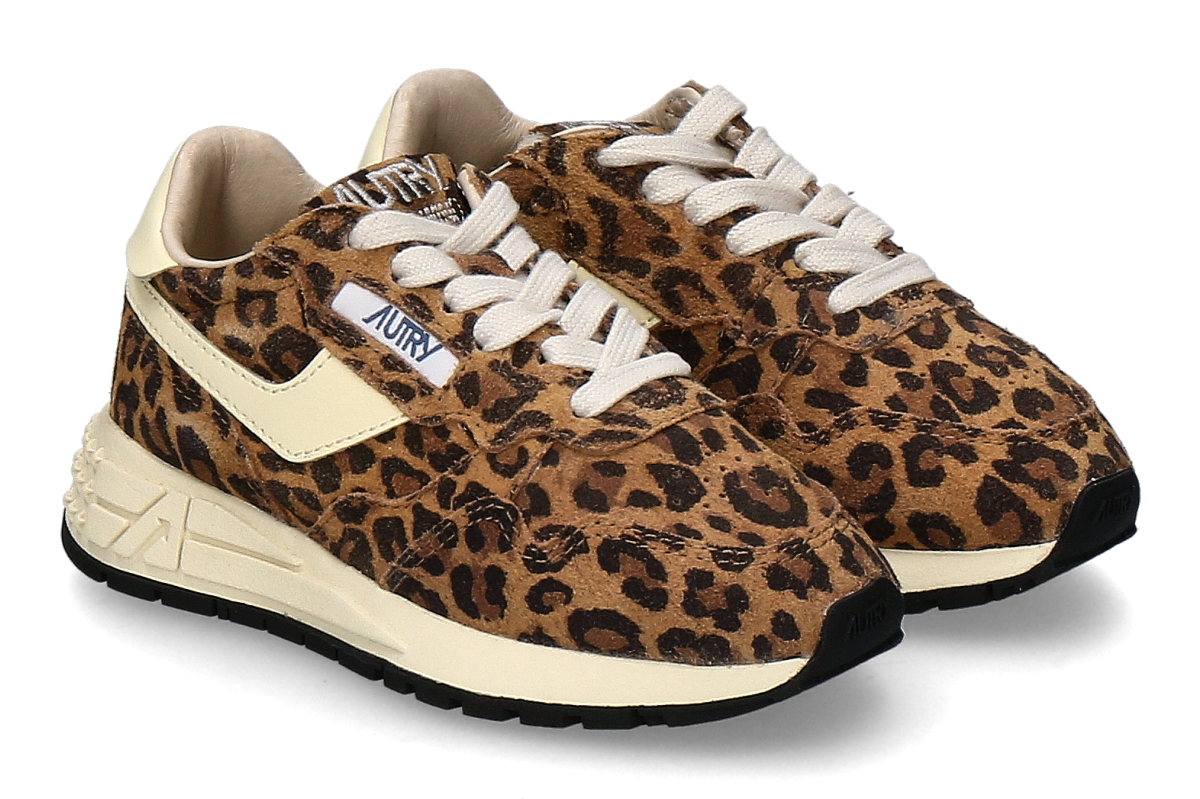 Autry Mädchen- Sneaker REELWIND LOW UJ02- leopard/ braun