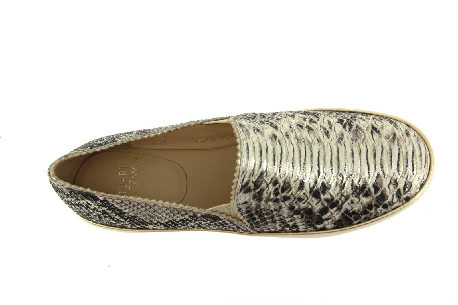 Stuart Weitzman Slipper NUGGETS METAL TIPPED PYTHON (42)