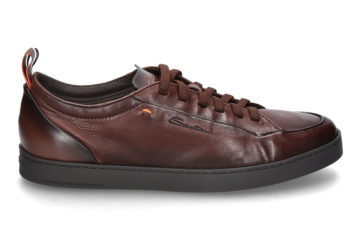 Santoni Herren- Sneaker MONTECARLO gefüttert- dunkelbraun/ dark brown
