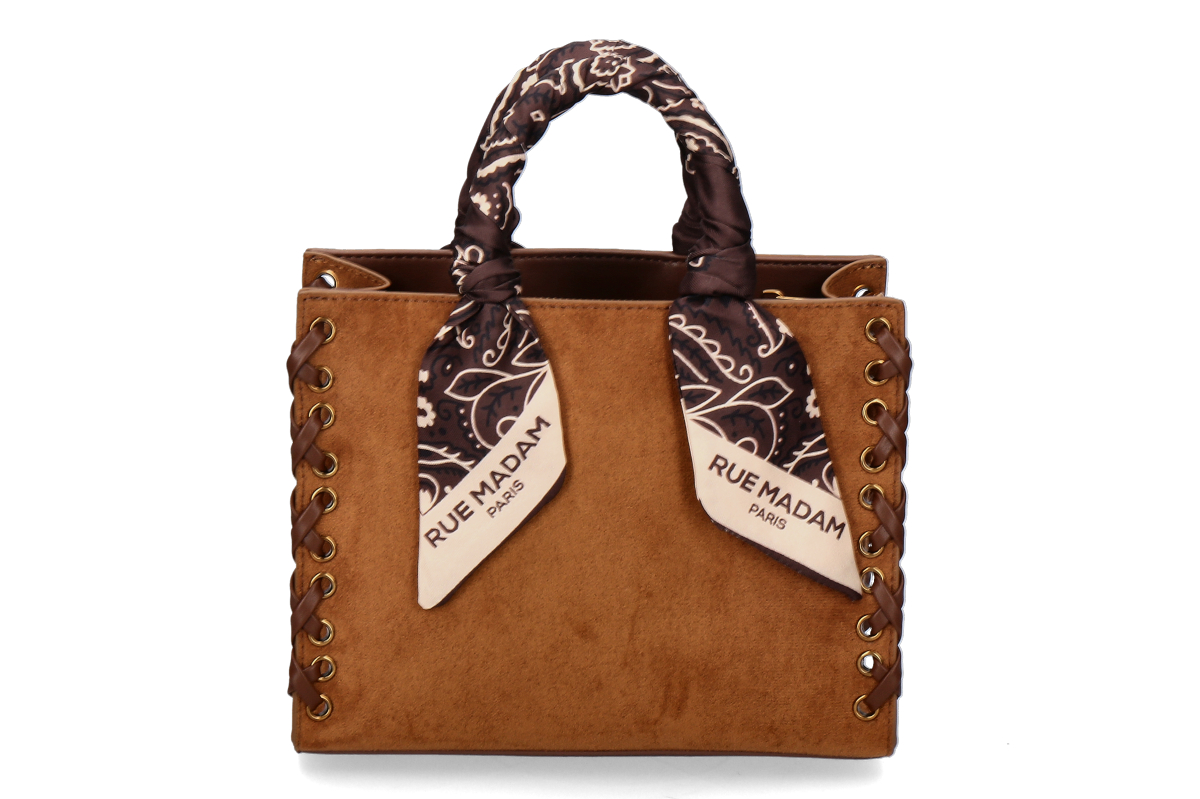 Rue Madam Tasche APACHE MINI TOTE SUEDE- brown/braun