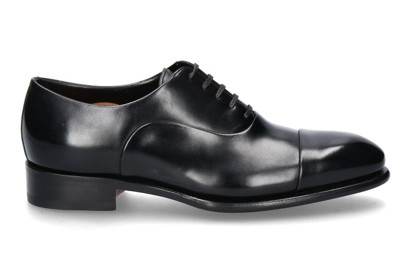 Santoni Schnürer LEATHER BLACK DN01