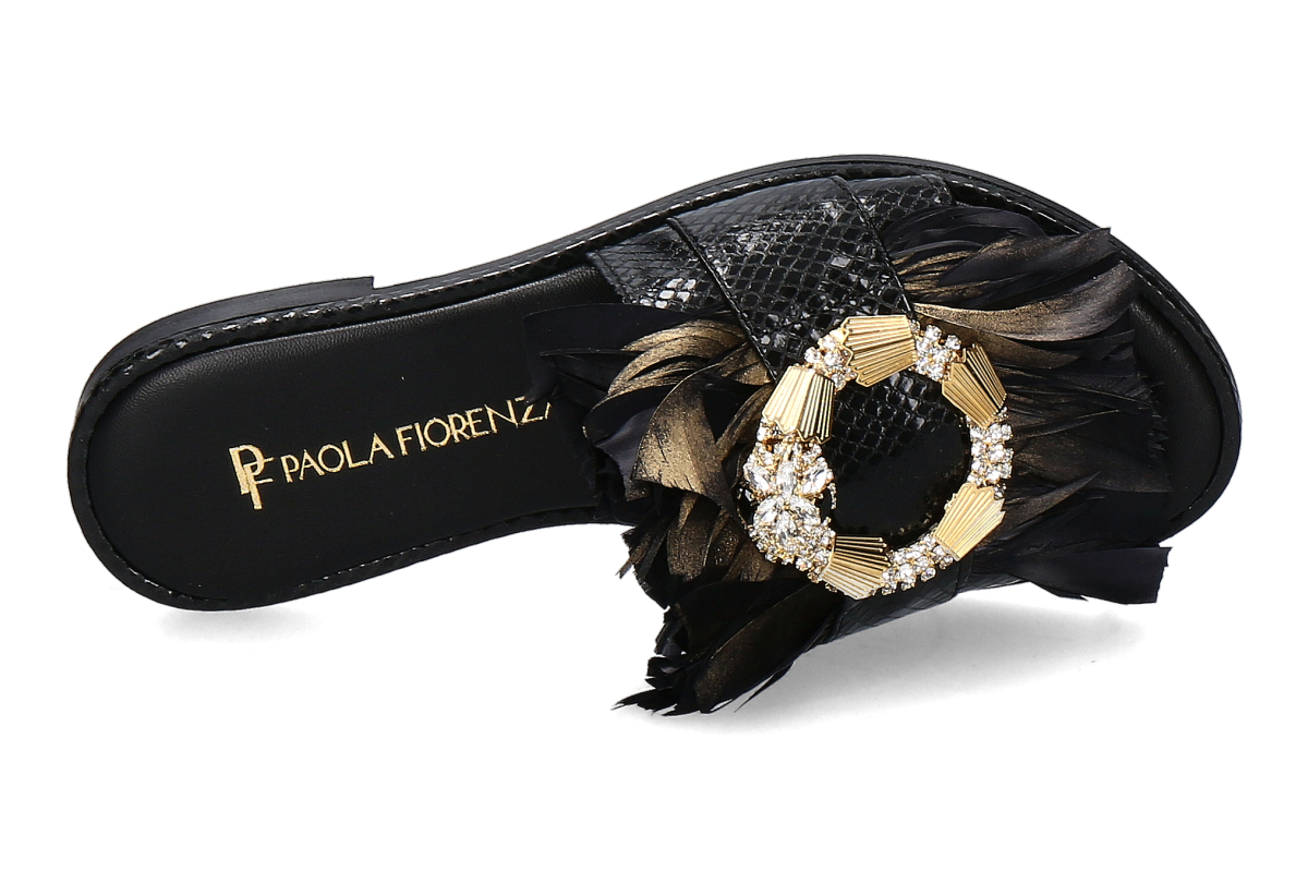 Paola Fiorenza Pantolette SNAKE SLIDER- nero_271000117_5