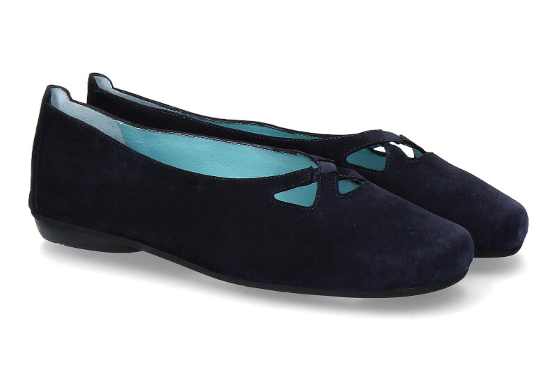 Thierry Rabotin Ballerina GILLIAN CAMOSCIO BLU (42½) Thierry Rabotin Ballerina GILLIAN CAMOSCIO BLU (42½)