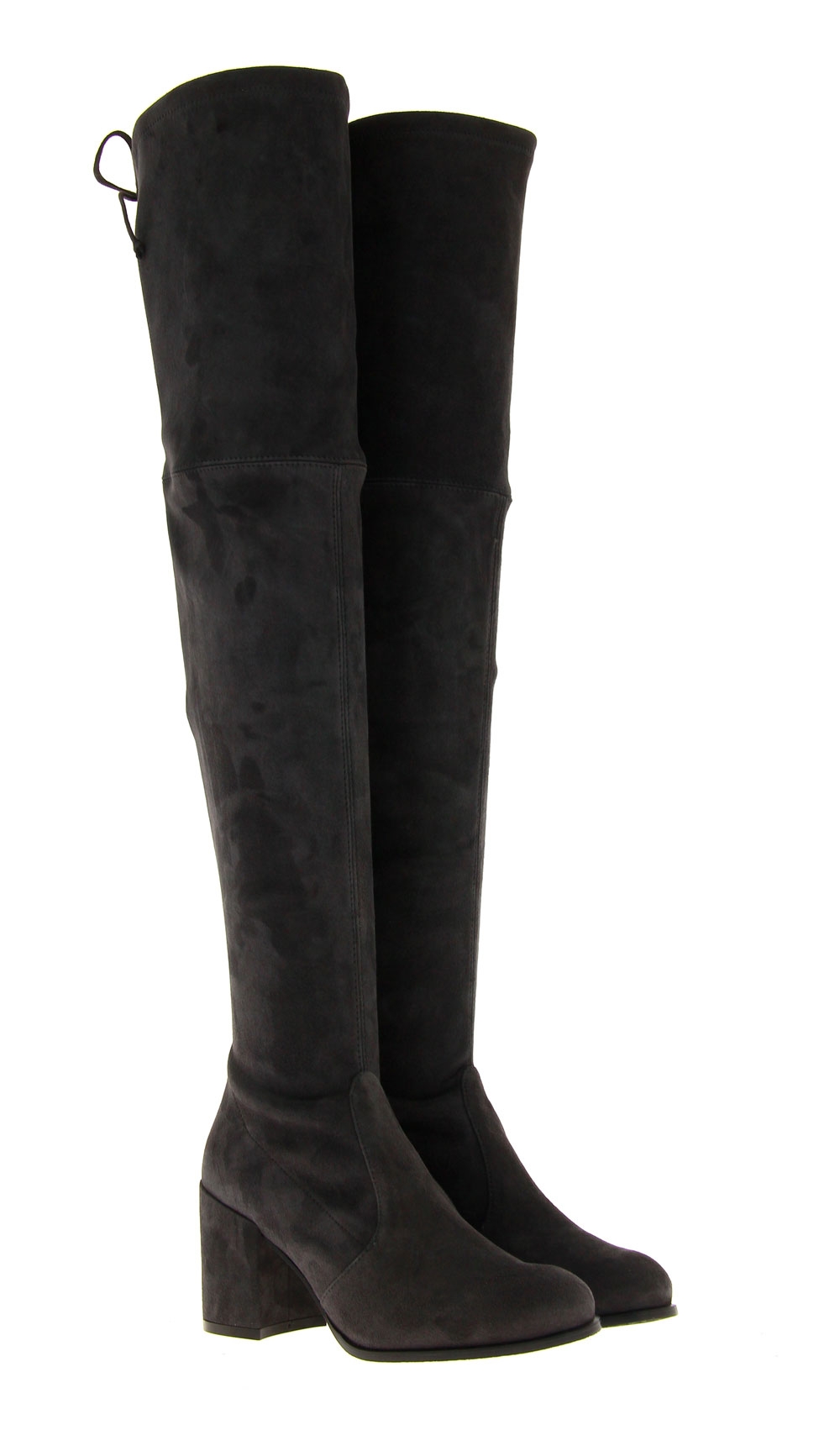 Stuart Weitzman Overknee-Stiefel TIELAND ASPHALT SUEDE  (40)