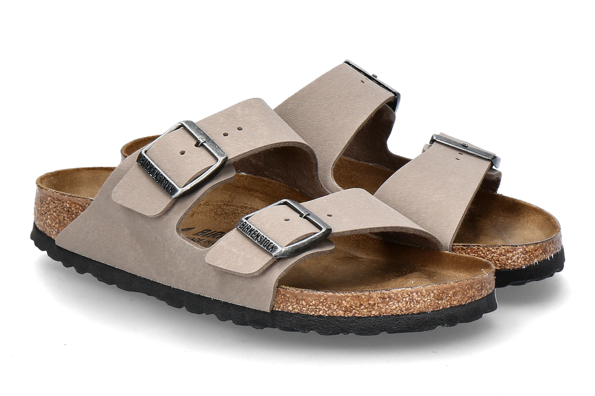 Birkenstock Damen- Pantolette ARIZONA BS- gray taupe/ dunkelgrau