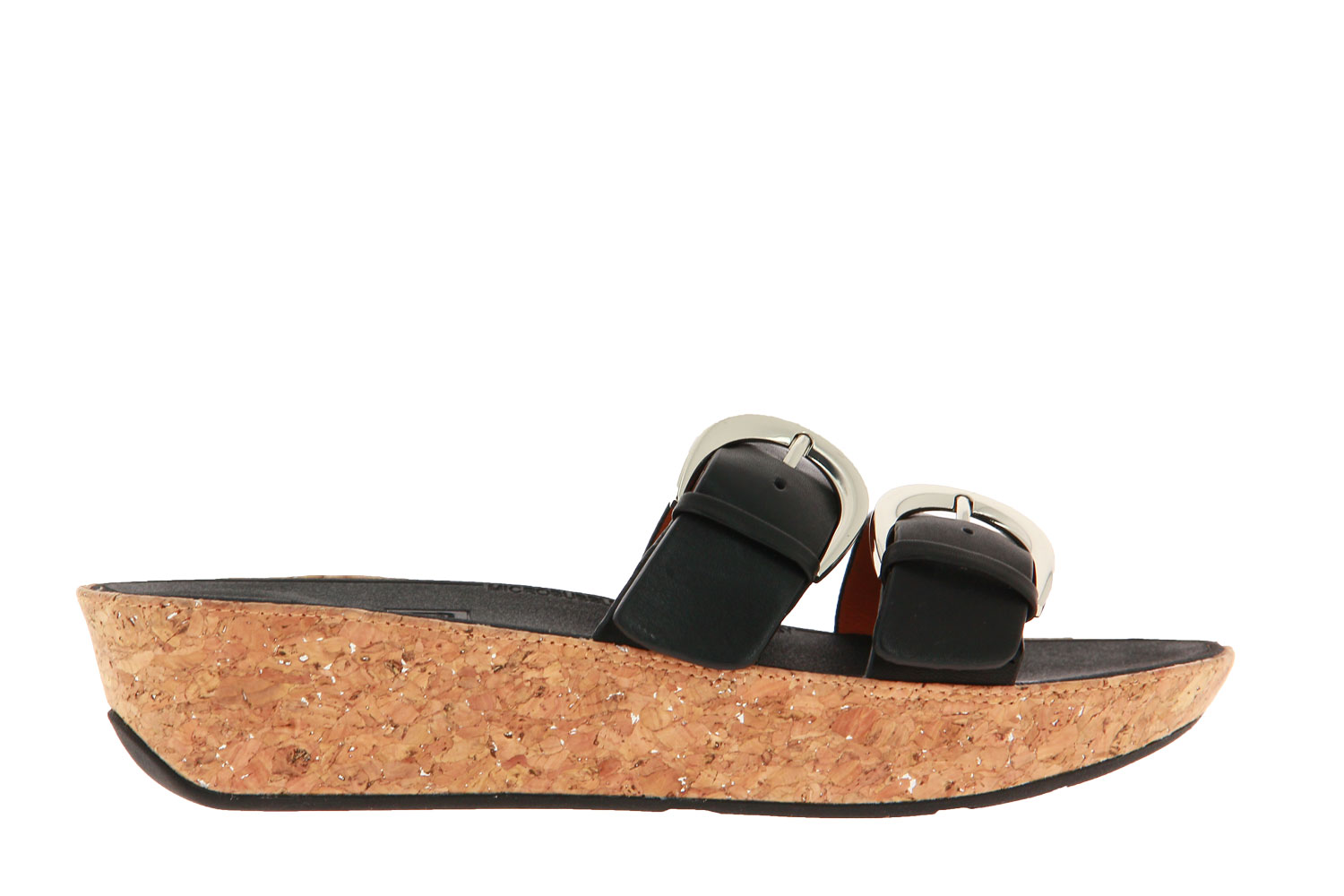 Fitflop Pantolette DUO BUCKLE SLIDE BLACK (41)