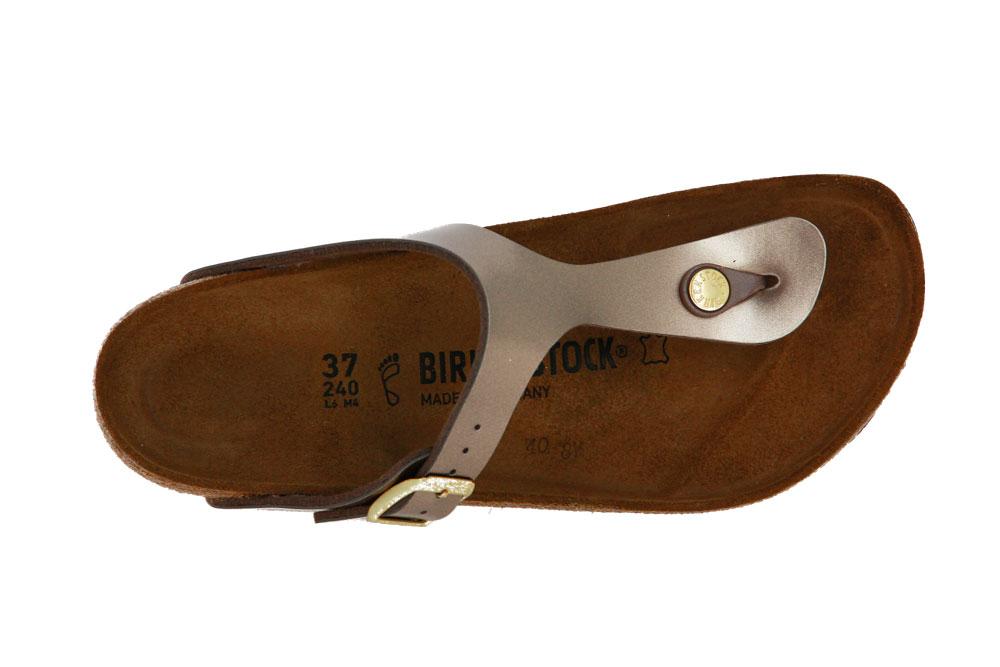 Birkenstock Pantolette GIZEH ELECTRIC METALLIC TAUPE (40)