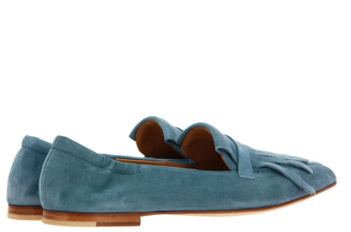 Pomme D'Or Slipper CAMOSCIO STONE BLUE (40½)