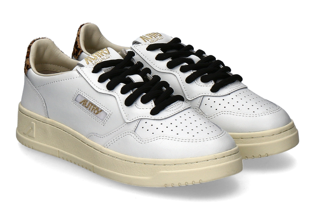 Autry Damen- Sneaker MEDALIST LOW OC02- leopard/ weiß