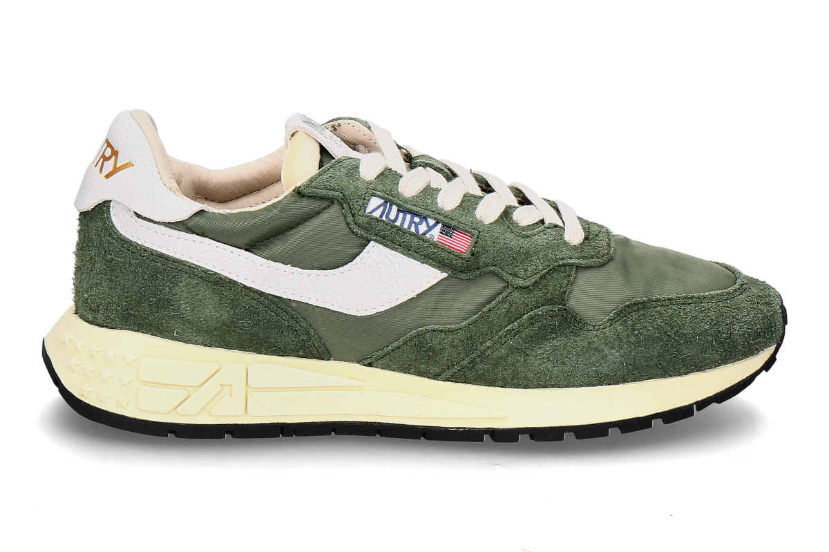 Autry Herren-Sneaker REELWIND NYLON NC16- white/ military grün