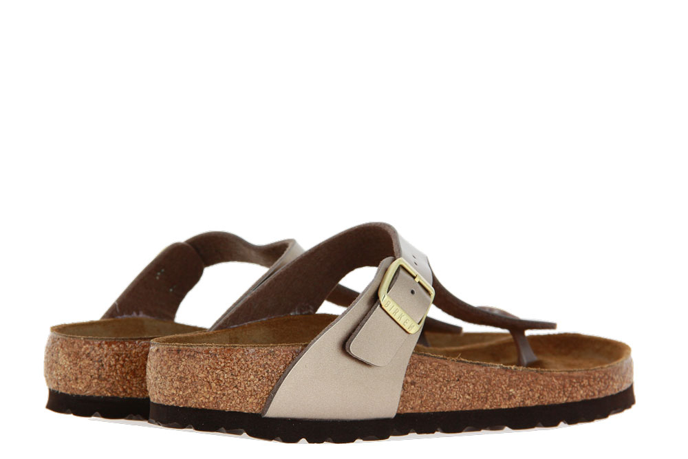 Birkenstock Pantolette GIZEH ELECTRIC METALLIC TAUPE (42)