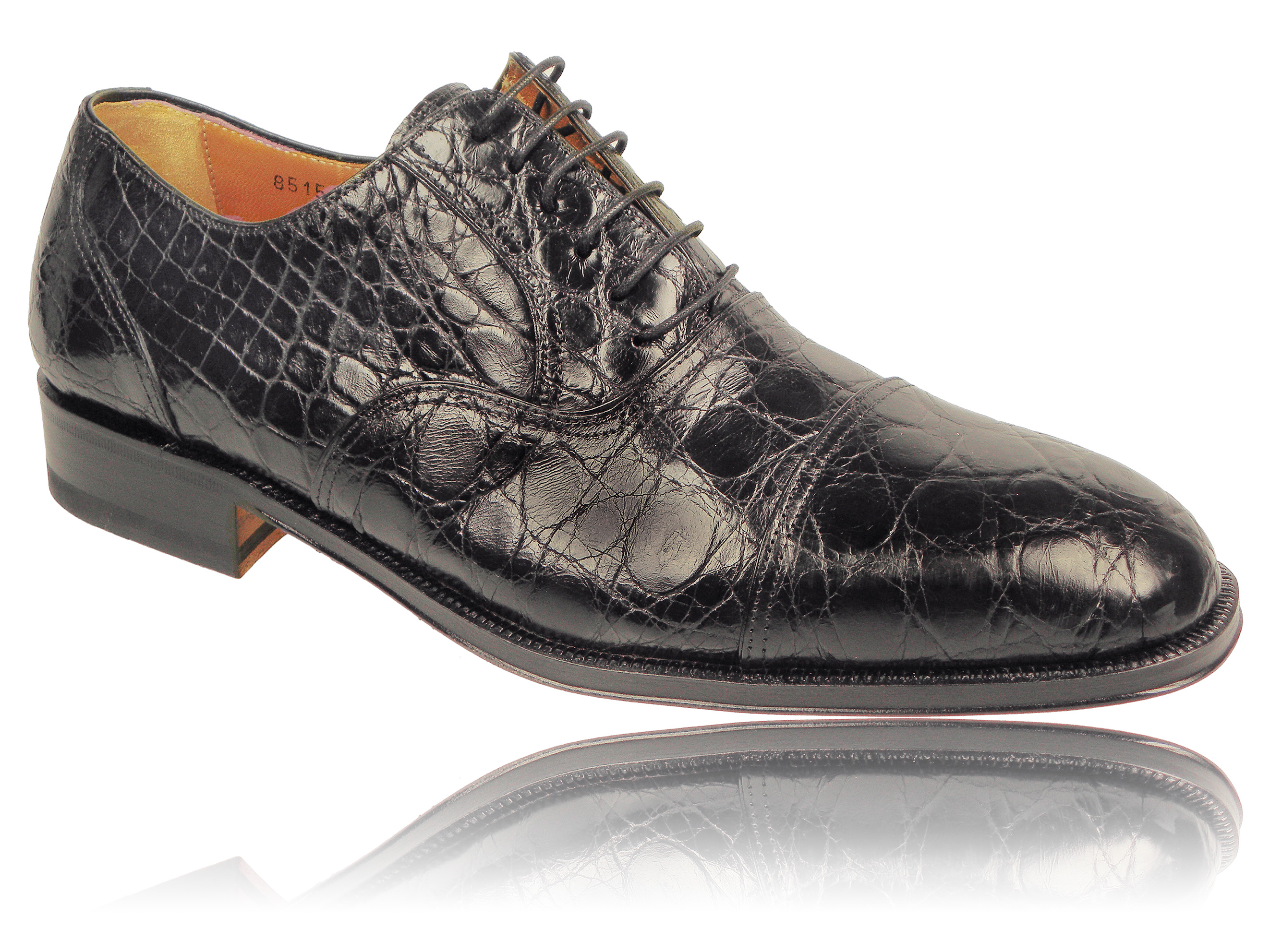 Magnanni Schnürer KROKO NERO (43)