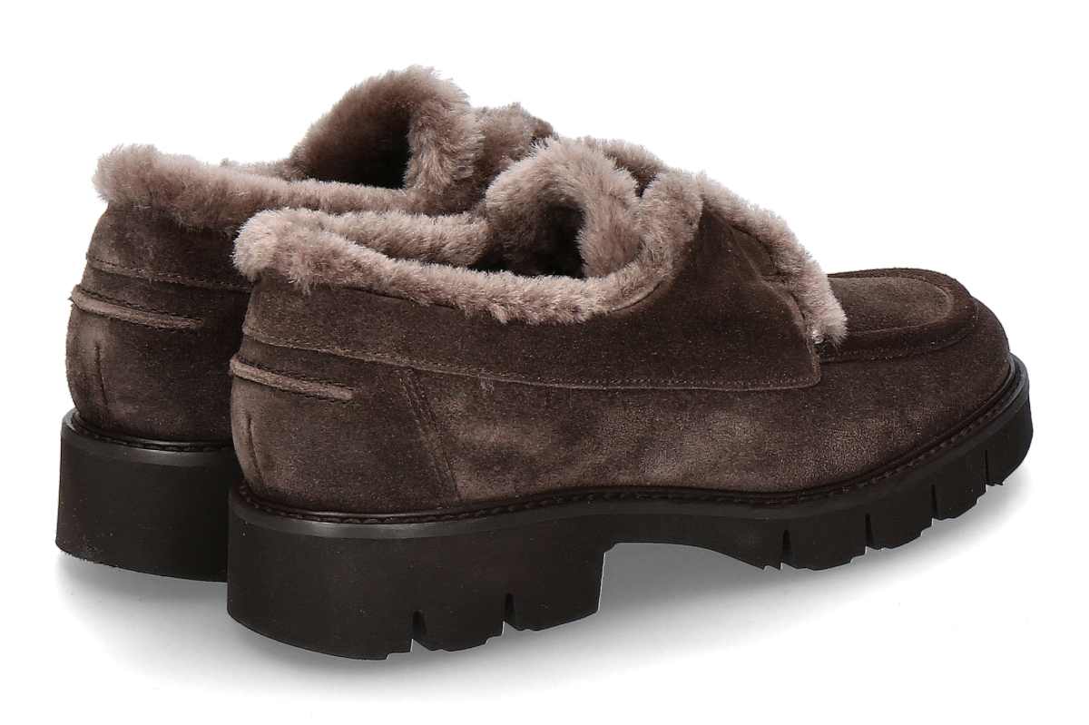 Luca Grossi Slip- On gefüttert M116M CAMOSCIO- moro_253300307_2