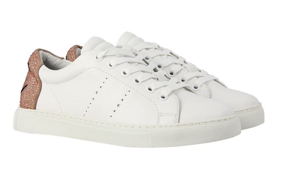 Lola Cruz Sneaker SMILEY WHITE NUDE (39)