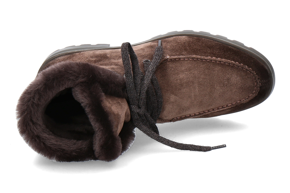 Santoni Damen- Stiefelette gefüttert DETR CAMOSCIO- dunkelbraun_262300058_5