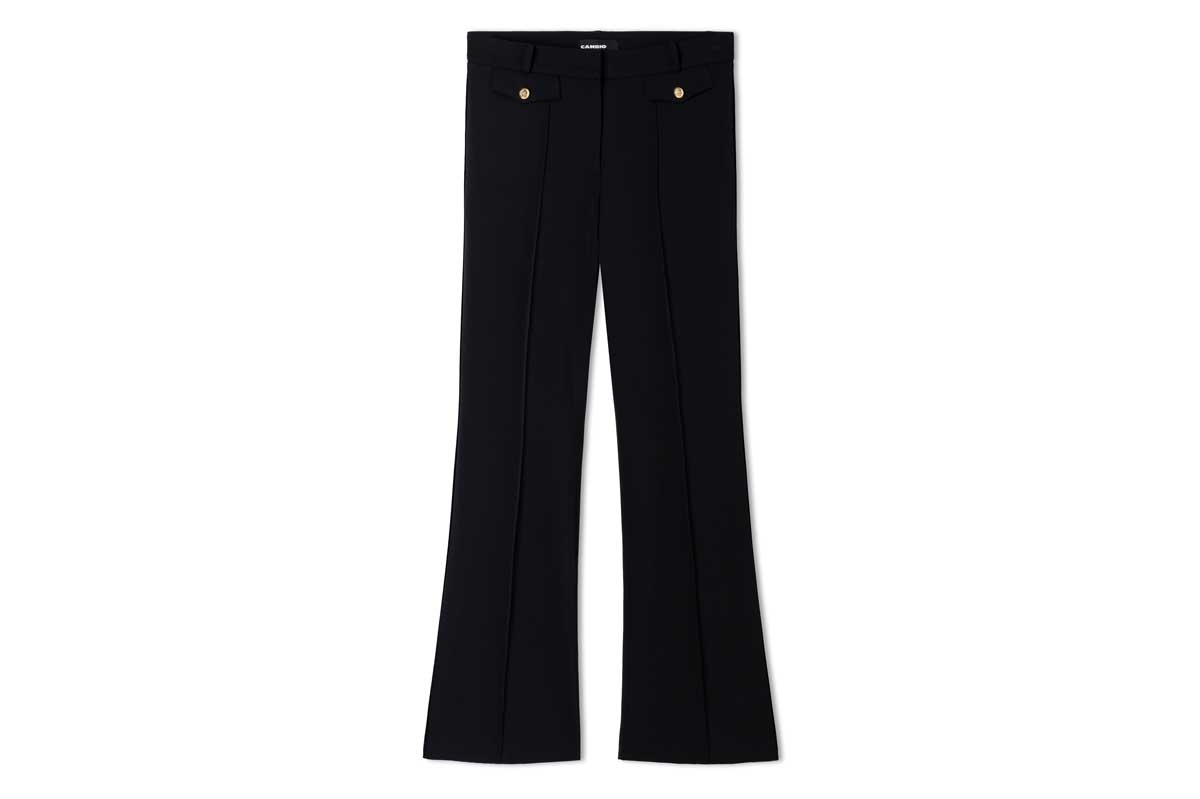 Cambio Bootcut Stoffhose FLEUR- schwarz/ black