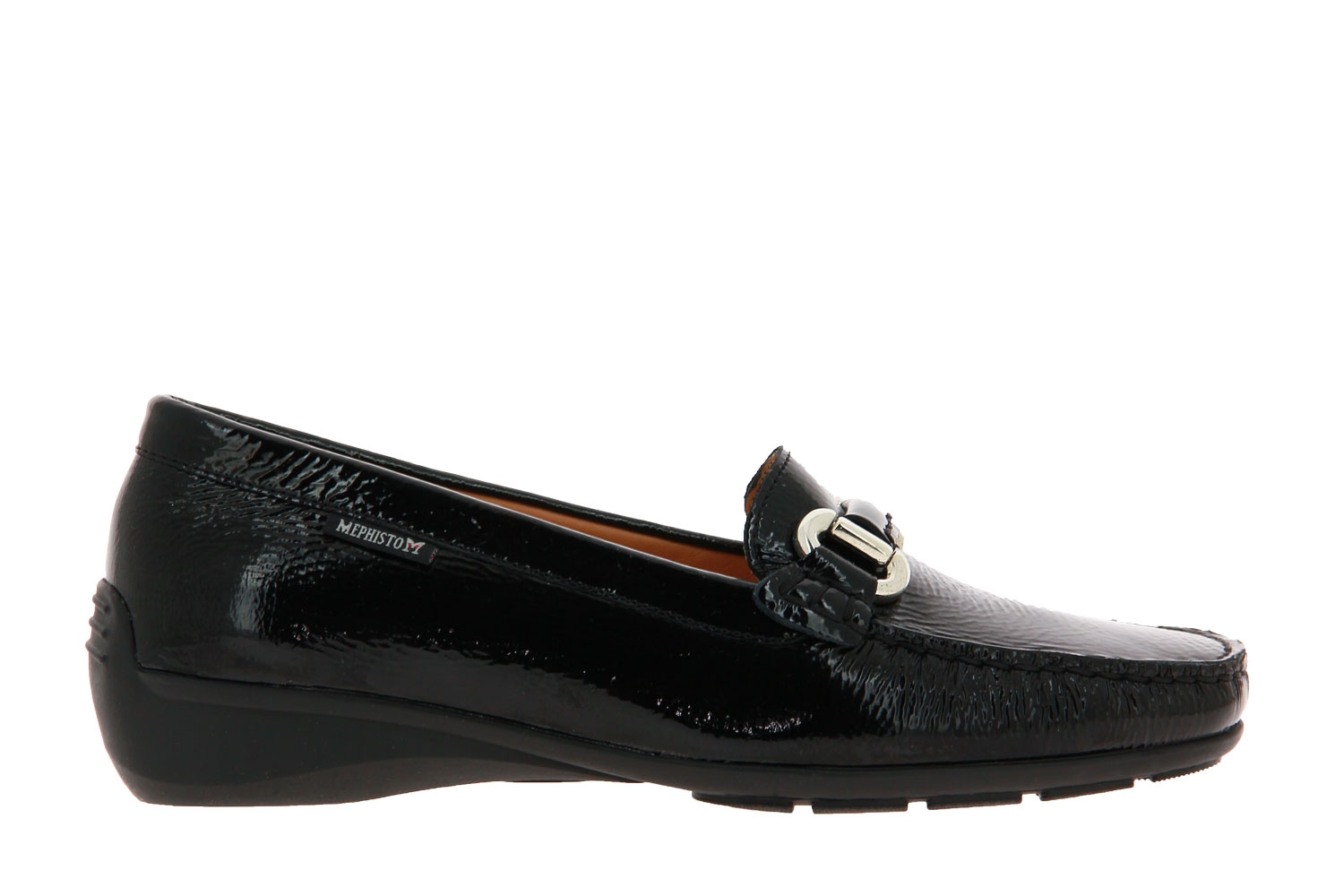 Mephisto Slipper NATALIA BLACK VERNIS FRIPE  (39)