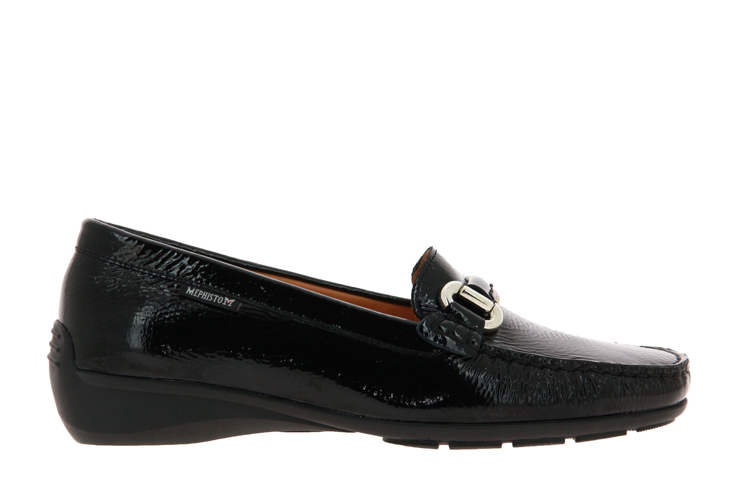 Mephisto Slipper NATALIA BLACK VERNIS FRIPE  (40½)