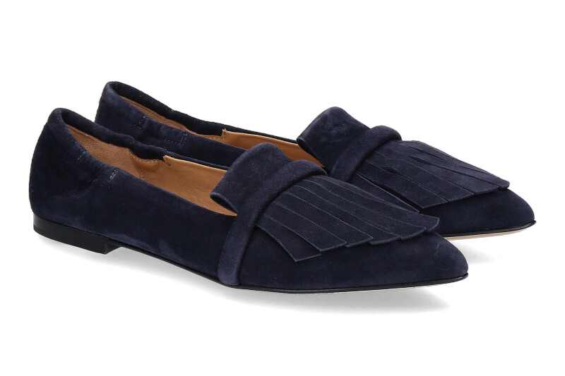 Pomme D'Or Slipper GRACE CAMOSCIO NAVY (40)