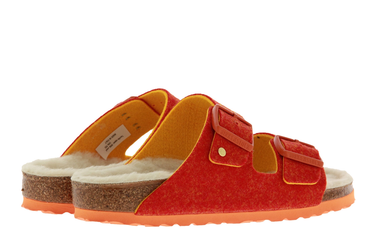 Birkenstock Pantolette ARIZONA SCHMAL DOUBLEFACE ORANGE (39)