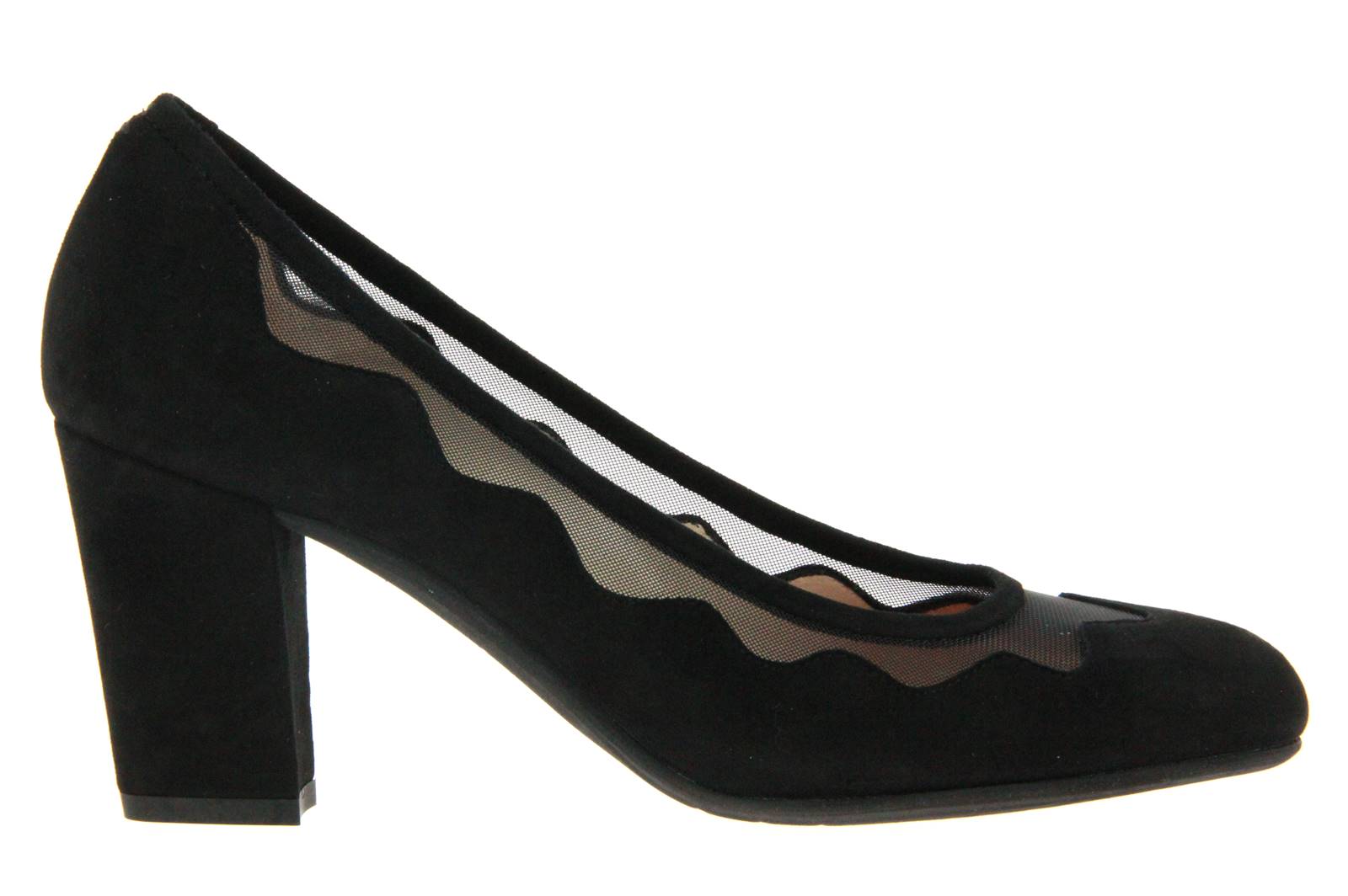 Pas de rouge Pumps ELEN CAMOSCIO NERO RETE NERO (41)