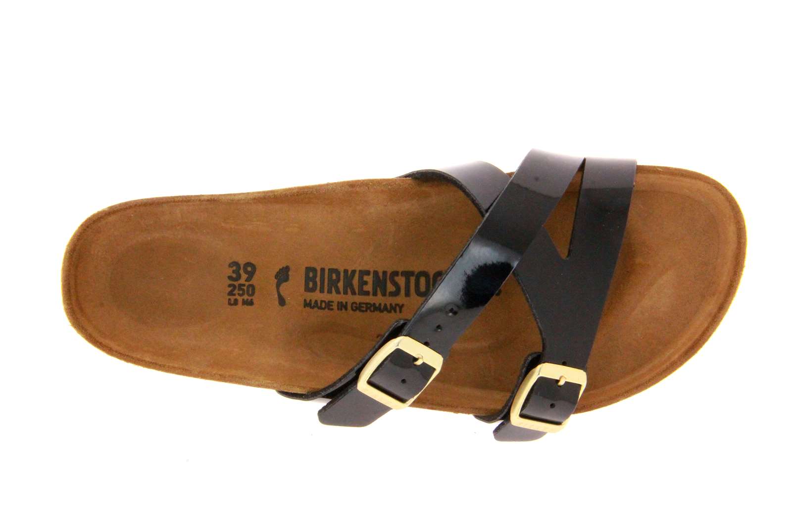 Birkenstock Pantolette YAO BALANCE SCHMAL BLACK PATENT (38)