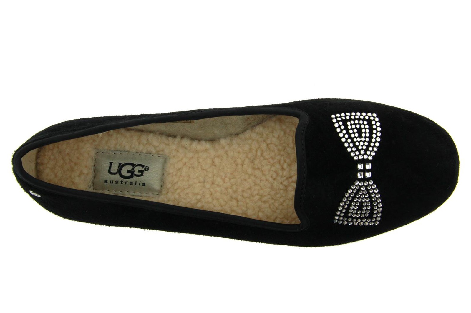 UGG Australia Hausschuh gefüttert ALLOWAY CRISTAL BOW BLACK (36)