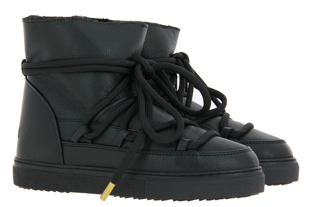 INUIKII Bootie gefüttert FULL LEATHER BLACK