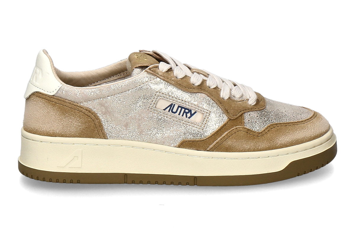 Autry Damen- Sneaker MEDALIST LOW YB01- beige/ platin