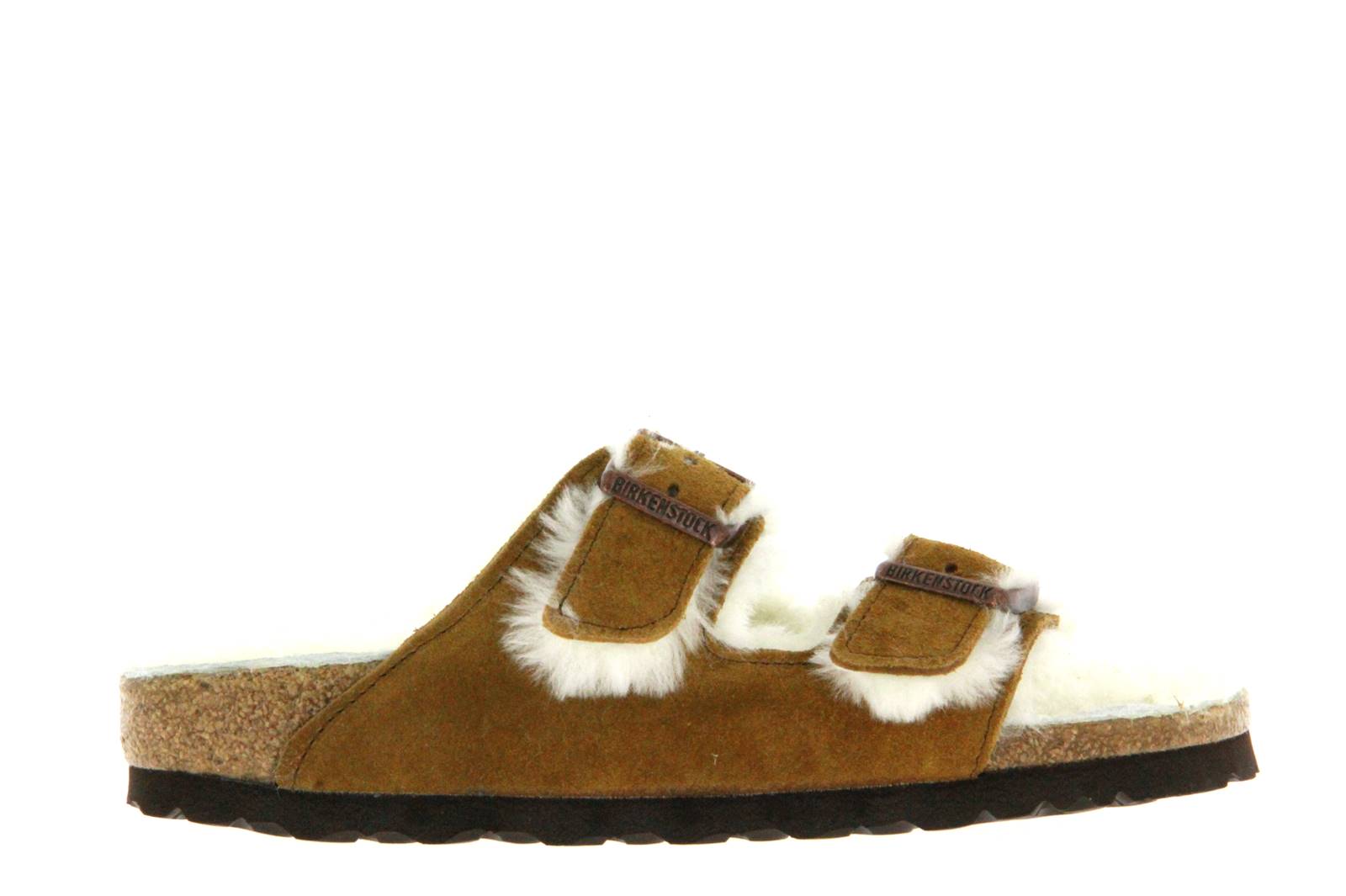 Birkenstock Pantolette ARIZONA FELL SCHMAL VELOURSLEDER MINK (40) Birkenstock Pantolette ARIZONA FELL SCHMAL VELOURSLEDER MINK (40)