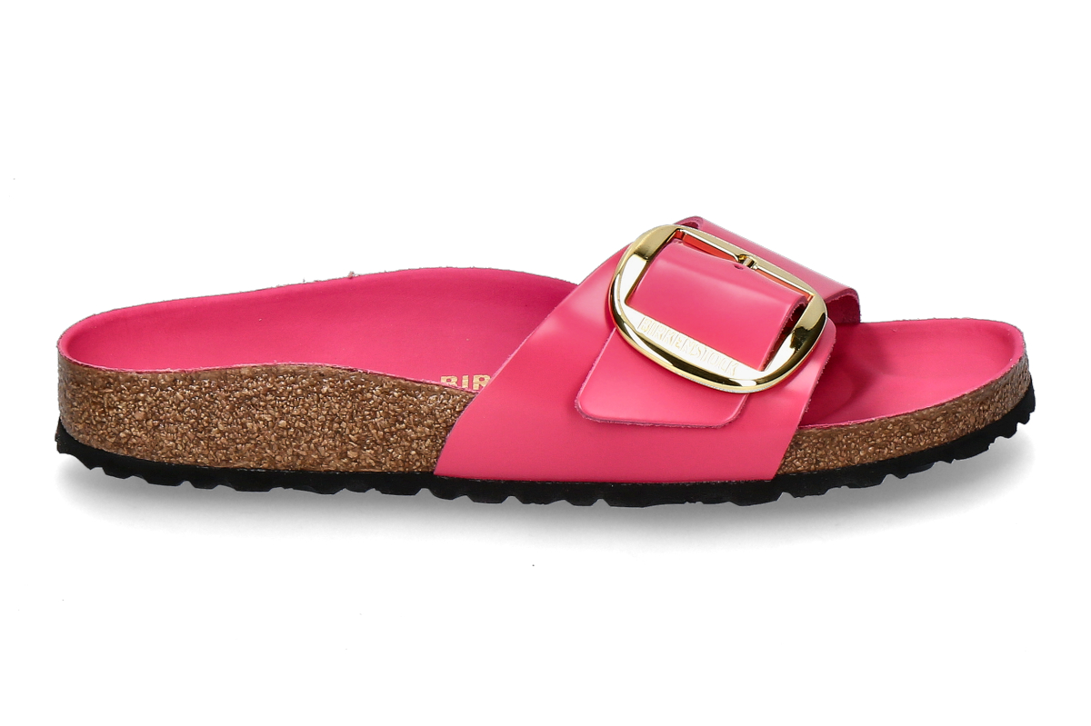 Birkenstock Pantolette MADRID BIG BUCKLE SCHMAL- high-shine fuchsia tulip/ pink