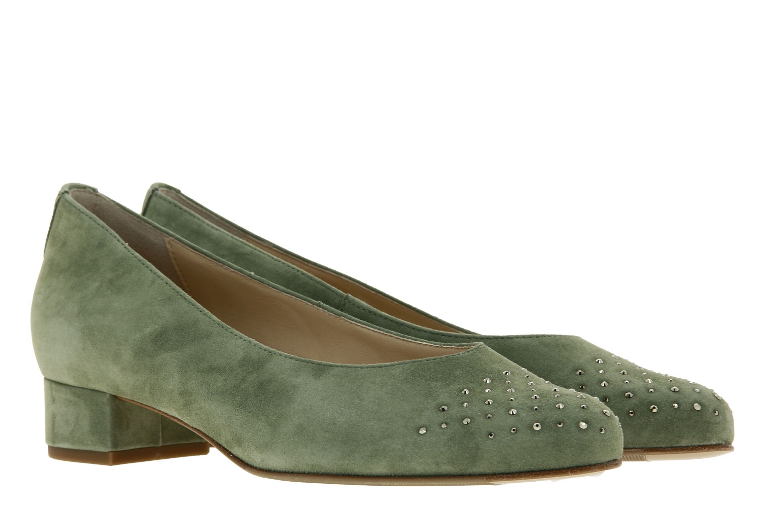 Hassia Pumps MARBELLA H-WEITE SAMTZIEGE KHAKI (37 )