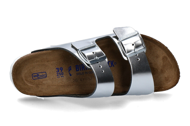 Birkenstock Pantolette ARIZONA SILVER SCHMAL (36) Birkenstock Pantolette ARIZONA SILVER SCHMAL (36)