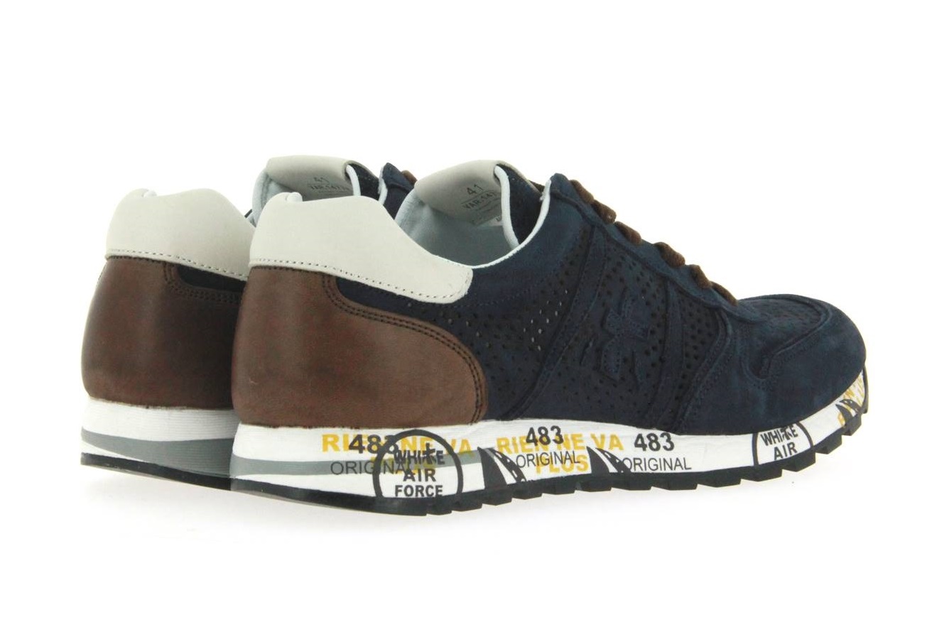 Premiata Sneaker SKYB_1477E blau / braun (43)