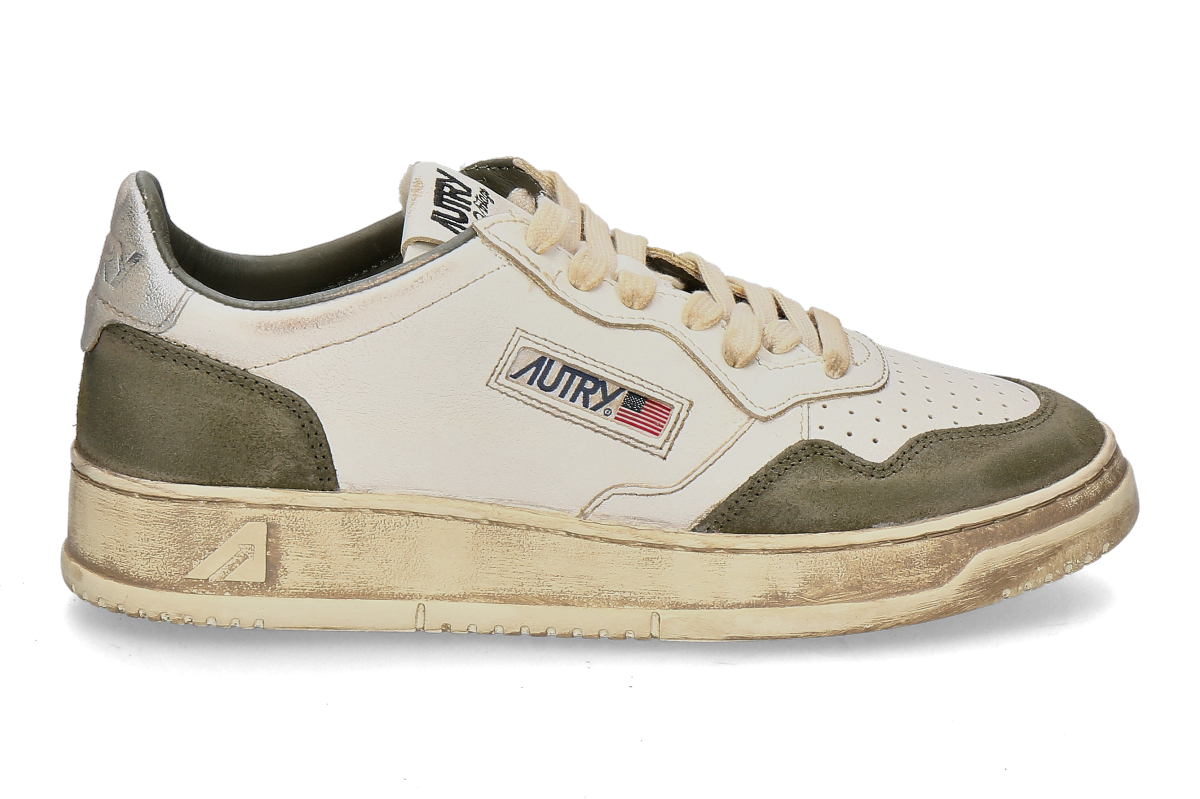 Autry Herren- Sneaker SUPER VINTAGE LEATHER SUEDE- lizard/silver