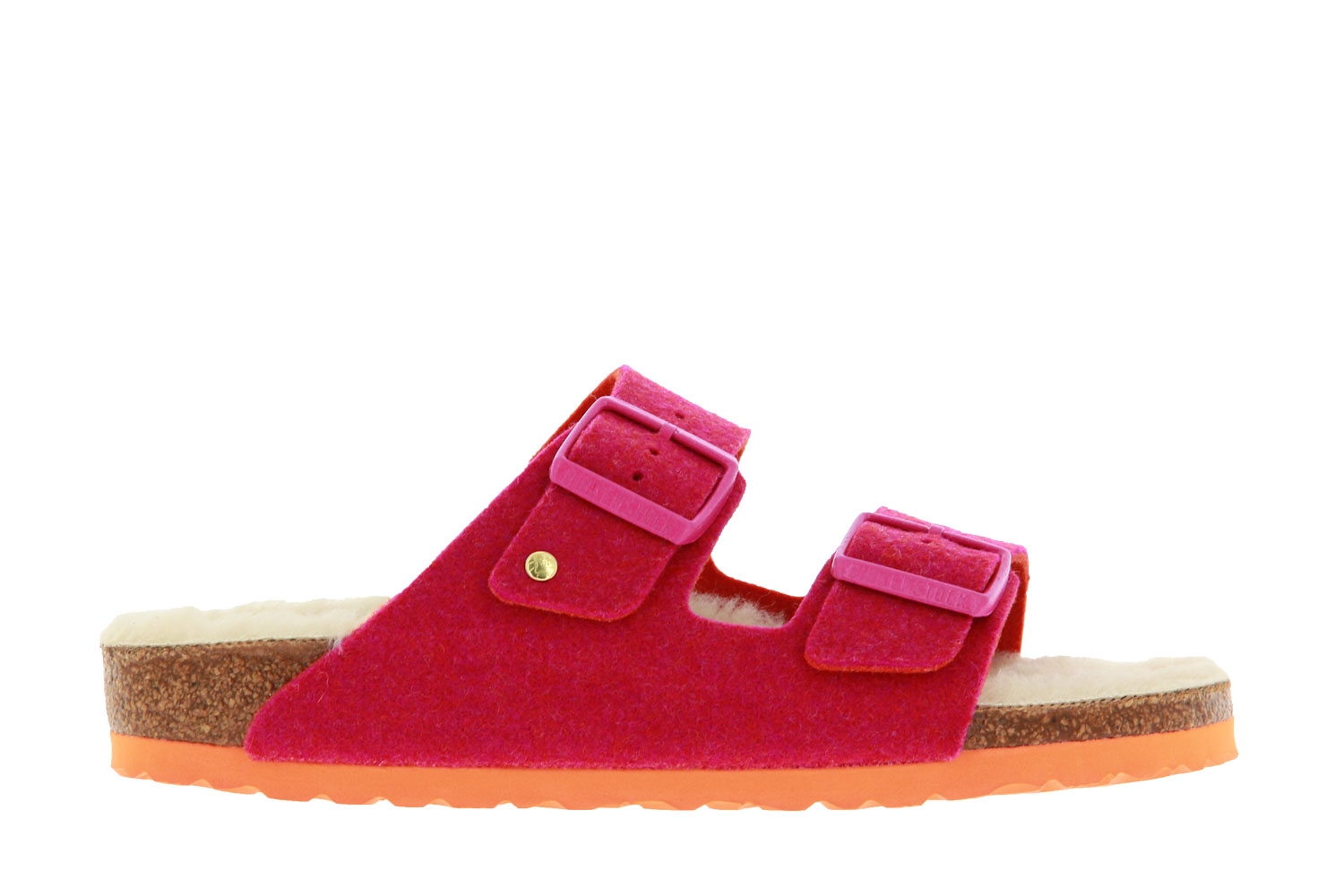 Birkenstock Pantolette SCHMAL ARIZONA RIVET DOUBLEFACE FUCHSIA (41)