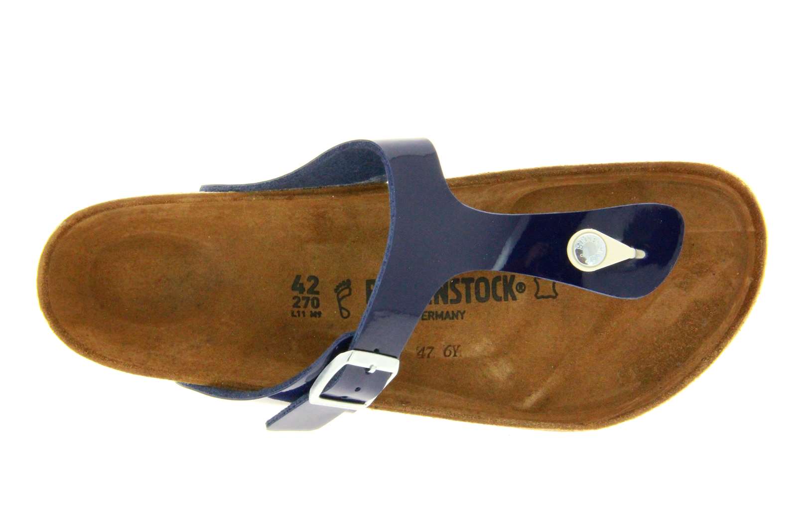 Birkenstock Pantolette GIZEH NORMAL BIRKO-FLOR DRESS BLUE (38)